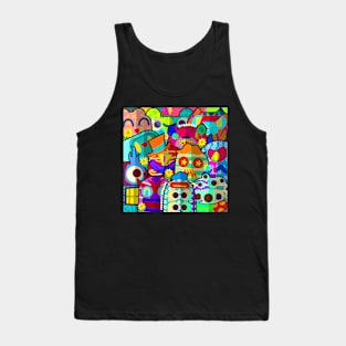 doodle mind chacha Tank Top